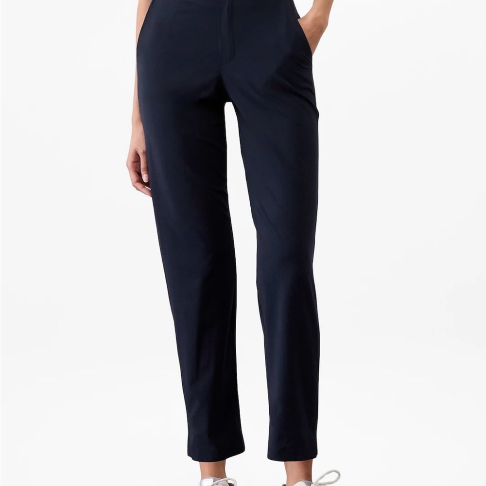Athleta Brooklyn Mid Rise Ankle Pant Size 10 Navy